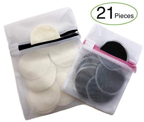 Algopix Similar Product 10 - Reusable Cotton Rounds  Organic Bamboo