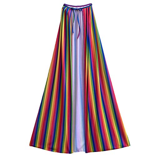 Algopix Similar Product 1 - 48 Adult Rainbow Cape  Halloween
