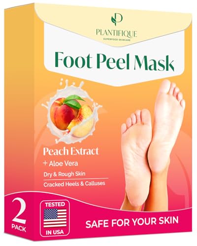 Algopix Similar Product 6 - PLANTIFIQUE Foot Peeling Mask 2 Pack 