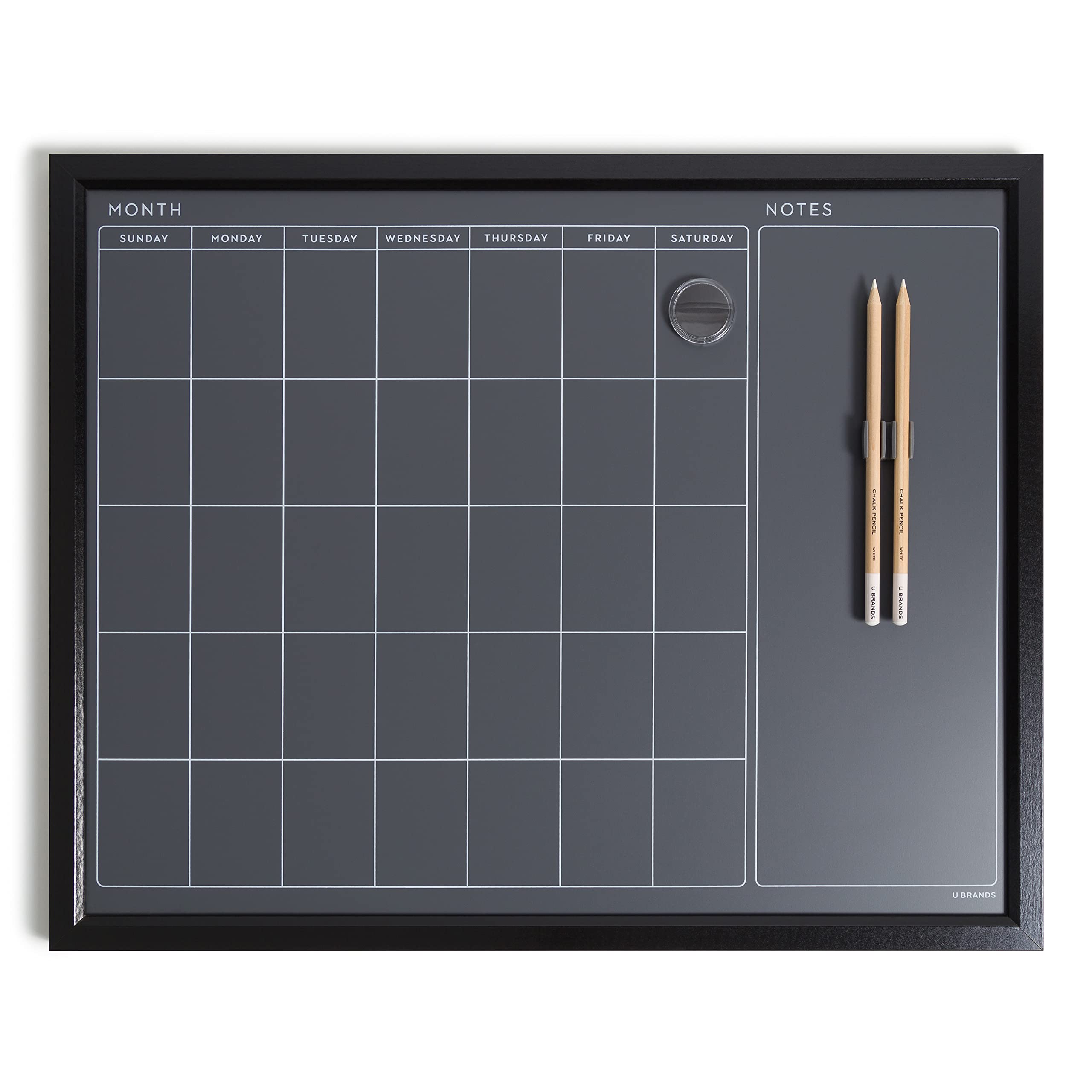 Algopix Similar Product 4 - U Brands Magnetic Chalk Calendar Board