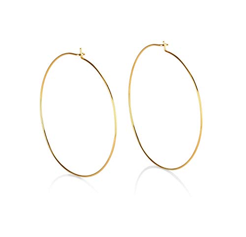 Algopix Similar Product 5 - Big Gold Filled Hoop Earrings for Women