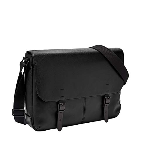 Algopix Similar Product 8 - Fossil Mens Buckner Messenger Black