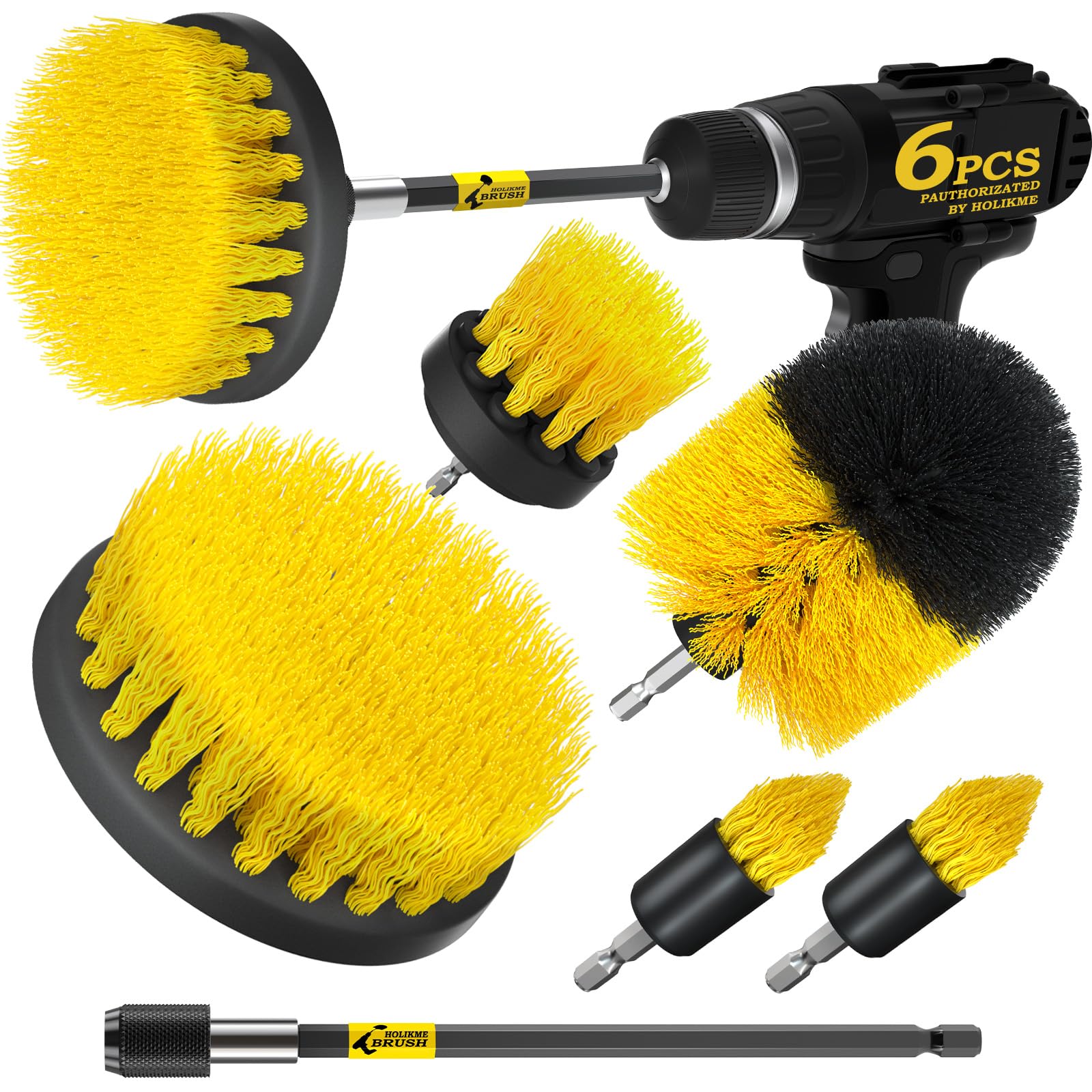Algopix Similar Product 9 - Holikme 6Pack Drill Brush Power