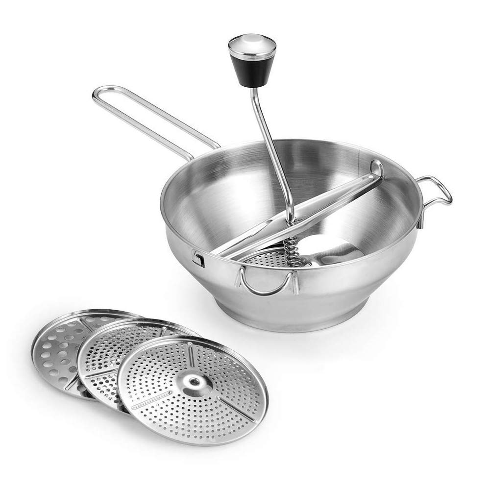 Algopix Similar Product 15 - Rotary Food Mill Potato Ricer with 3