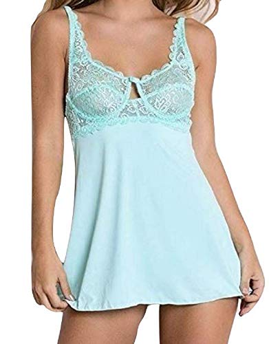 Algopix Similar Product 4 - Sweet Pea Chemise Set Aqua Medium/Large