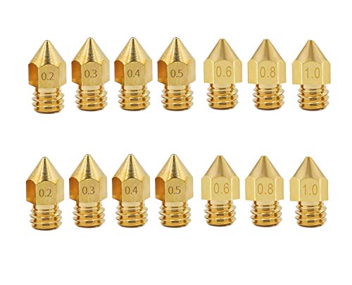 Algopix Similar Product 2 - Antrader 3D Printer Nozzle 20Pcs MK8