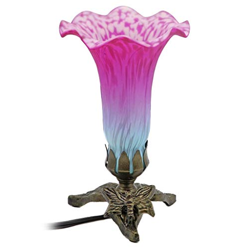 Algopix Similar Product 13 - DEI Pink Blue Tulip Uplight Lamp