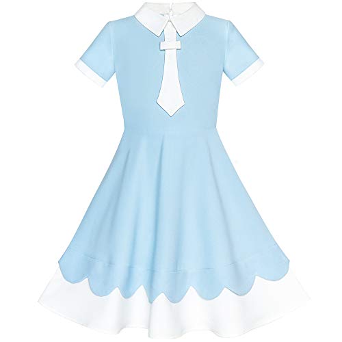Algopix Similar Product 1 - Sunny Fashion Girls Dress Back School