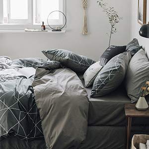 Algopix Similar Product 3 - HIGHBUY 100 Soft Cotton Grey Fitted