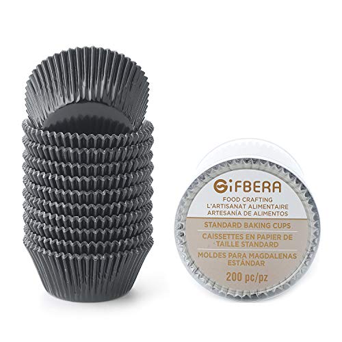 Algopix Similar Product 16 - Gifbera Standard Black Foil Cupcake