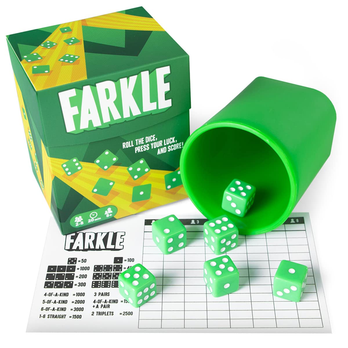 Algopix Similar Product 5 - Brybelly Farkle The Family Dice Game 