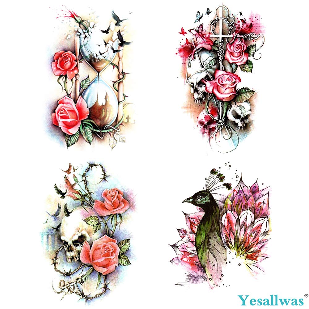 Algopix Similar Product 19 - Yesallwas 4 Sheets Large Temporary