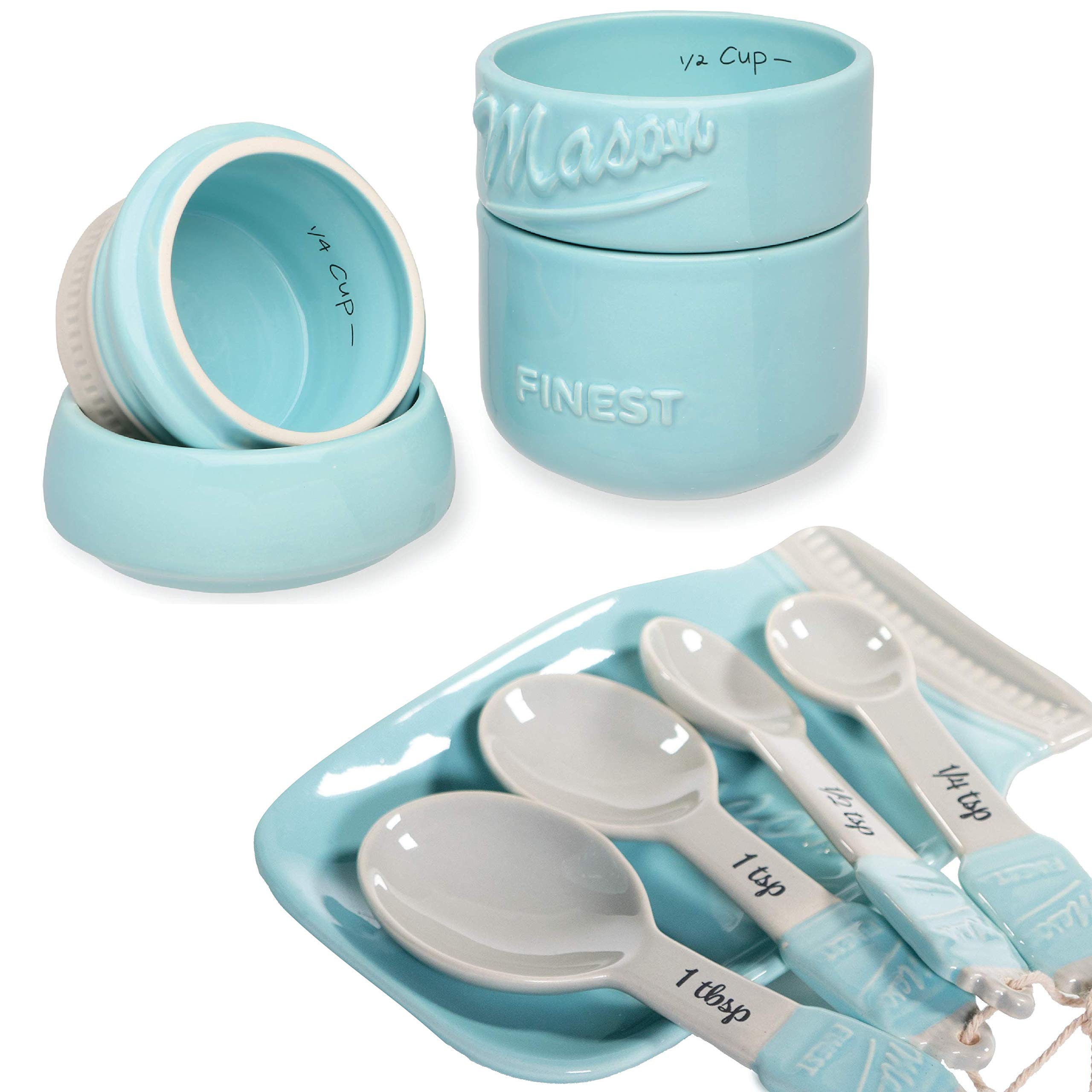 Algopix Similar Product 7 - Mason Jar Kitchen Utensil Set 