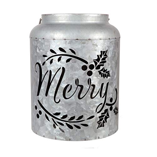 Algopix Similar Product 4 - DEI Galvanized LED Merry Can