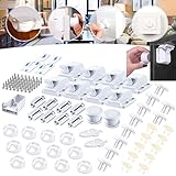 Algopix Similar Product 2 - Baby Proofing48 Pcs Magnetic Cabinet