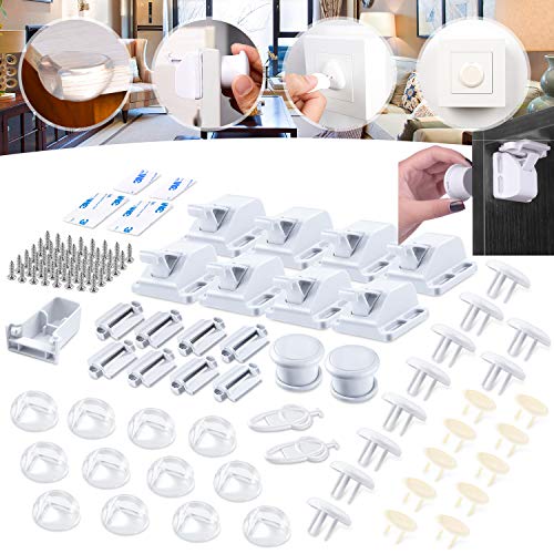 Algopix Similar Product 20 - Baby Proofing48 Pcs Magnetic Cabinet