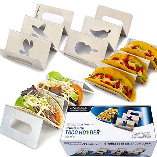 Algopix Similar Product 12 - Taco Holders Stainless Steel Taco