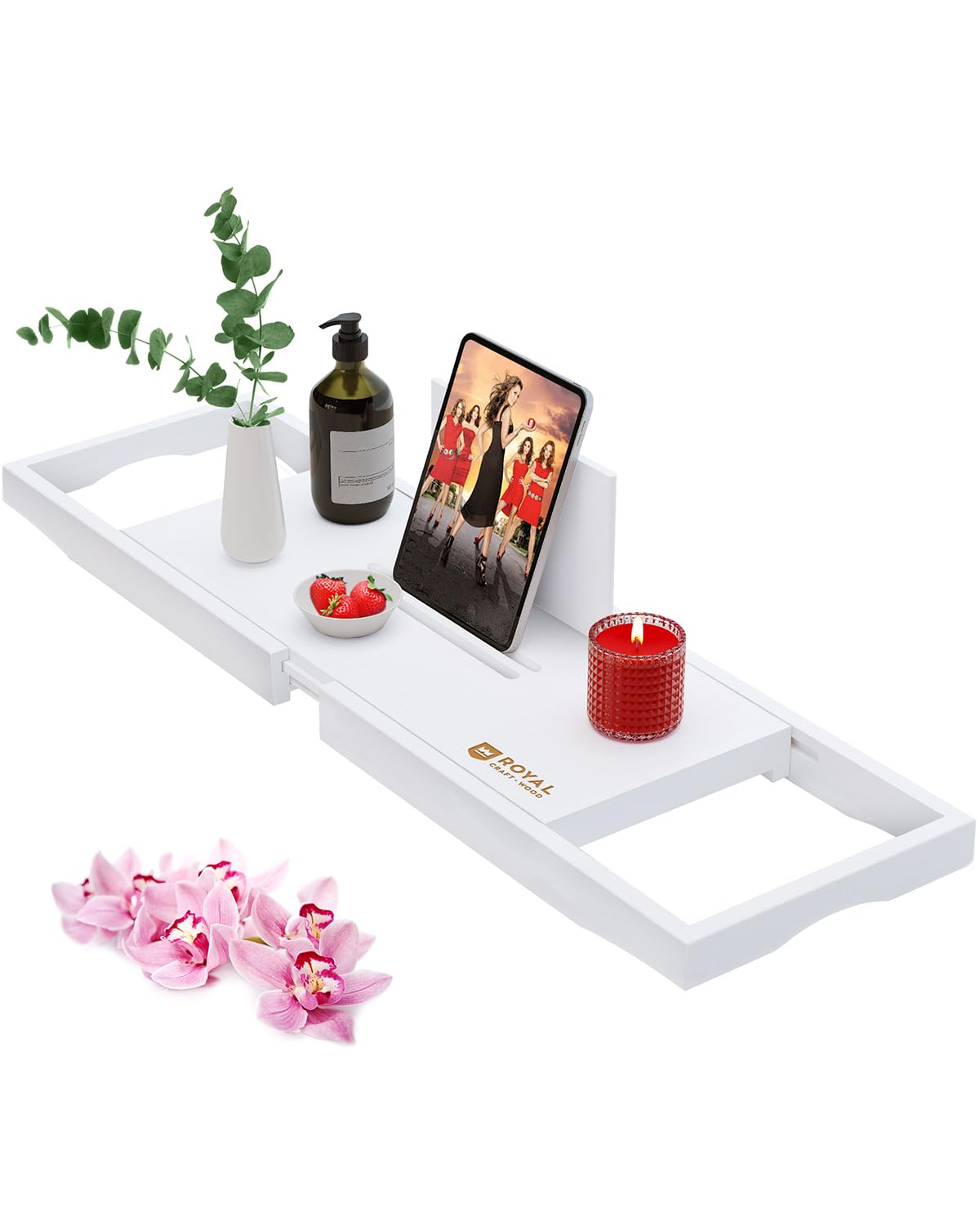 Algopix Similar Product 19 - ROYAL CRAFT WOOD Premium Bathtub Tray 