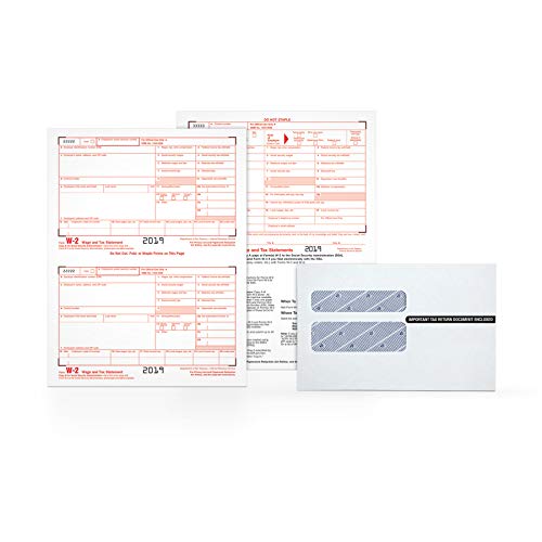Algopix Similar Product 1 - TOPS W2 Forms 2019 6 Part Tax Forms