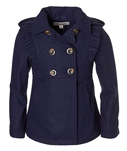 Algopix Similar Product 7 - Cremson Girls Wool Blend Hooded Ruffle