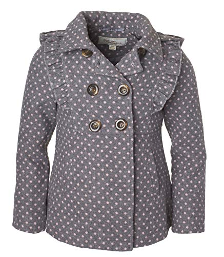 Algopix Similar Product 11 - Cremson Girls Wool Blend Hooded Ruffle
