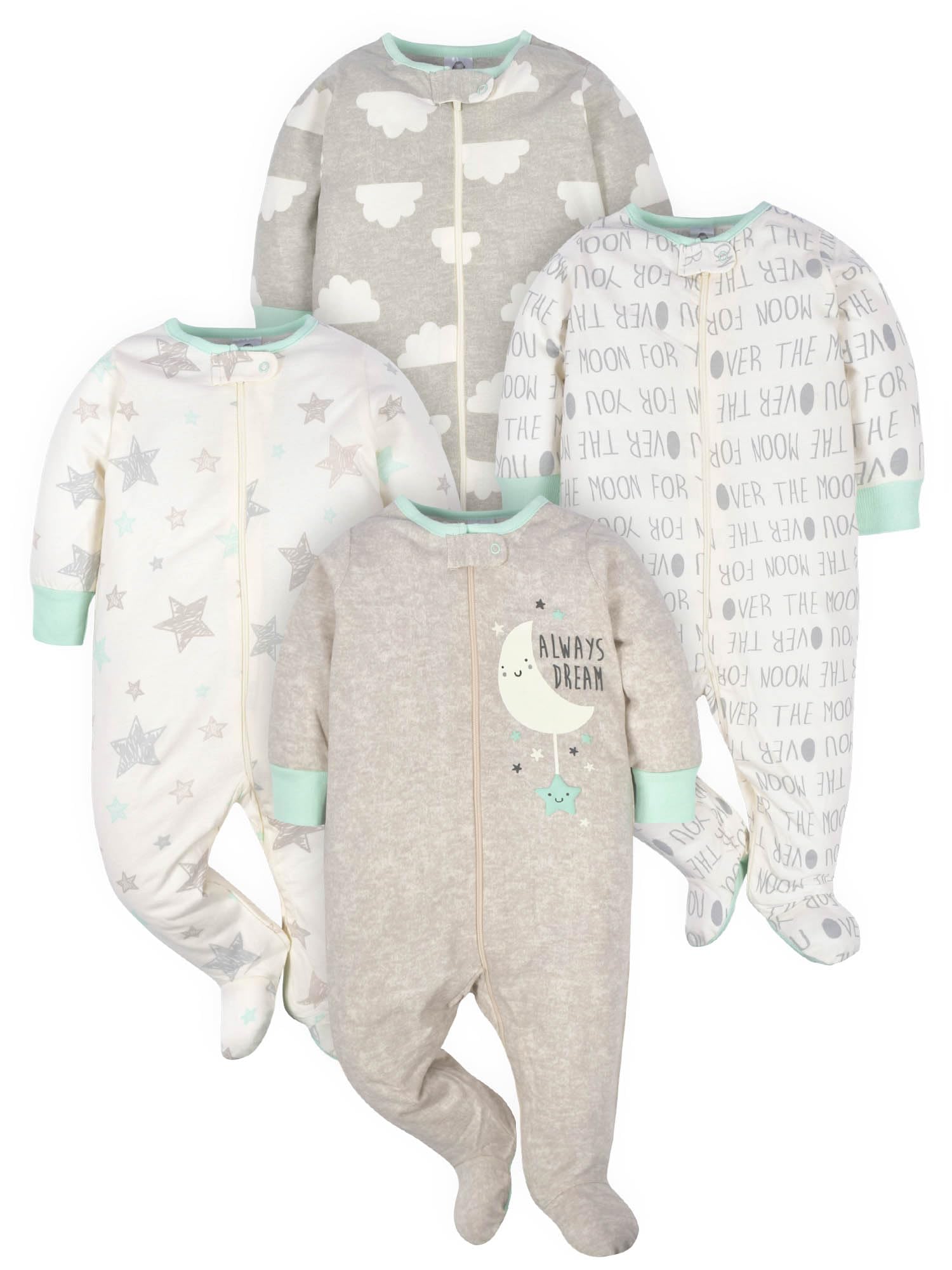 Algopix Similar Product 11 - Gerber Unisex Baby 4 Pack Sleep N Play