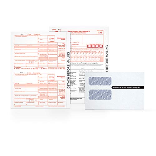 Algopix Similar Product 6 - Tops 1099 MISC Forms 2019 5 Part Tax