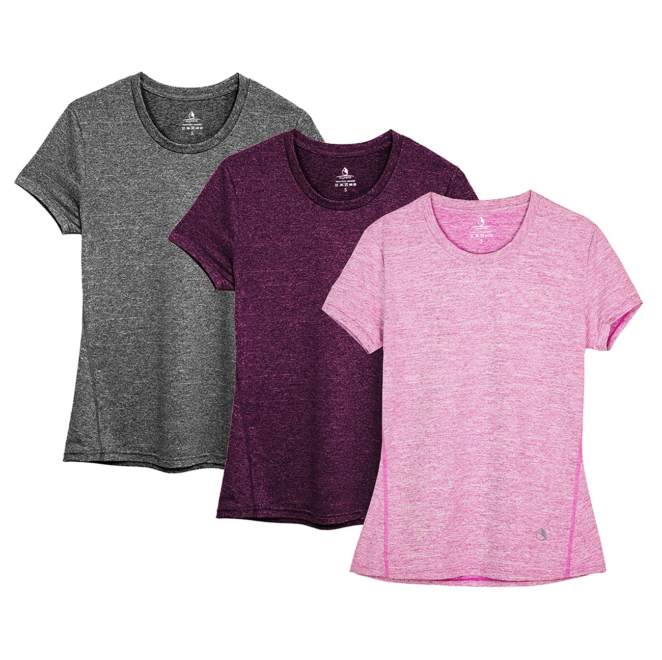 Algopix Similar Product 7 - icyzone Workout Running Tshirts for