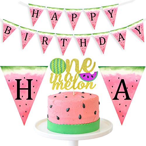 Algopix Similar Product 5 - Watermelon 1st Birthday Decorations 