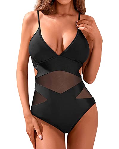 Algopix Similar Product 16 - Holipick Women Black Sexy One Piece