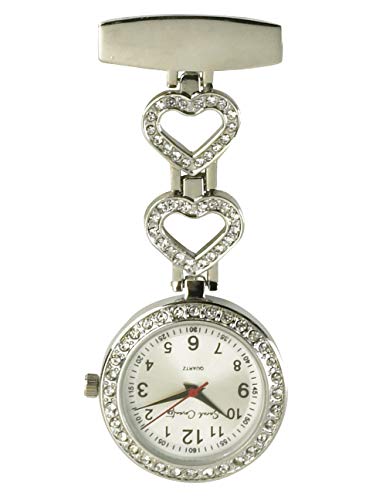 Algopix Similar Product 17 - Sarah Coventry Heart ClipOn Pin Watch