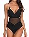 Algopix Similar Product 5 - Holipick Women Black Sexy One Piece