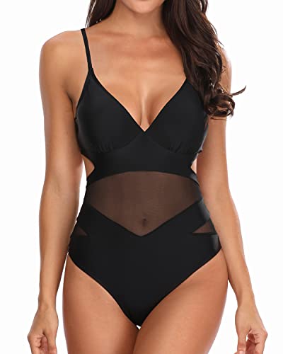 Algopix Similar Product 13 - Holipick Women Black Sexy One Piece
