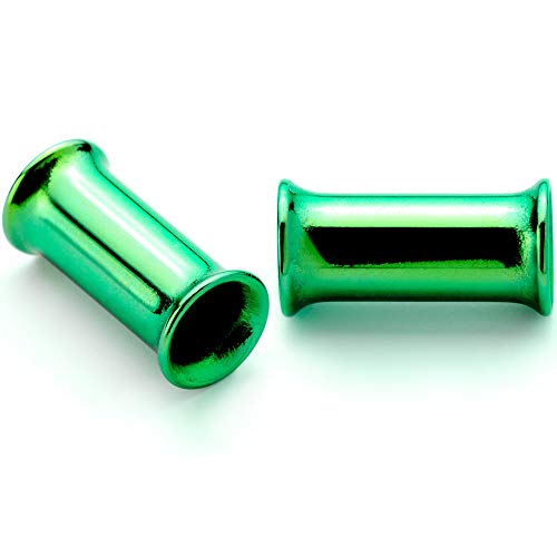 Algopix Similar Product 2 - Body Candy 2Pc Green Anodized Steel 4mm
