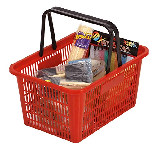 Algopix Similar Product 8 - Red Shopping Basket