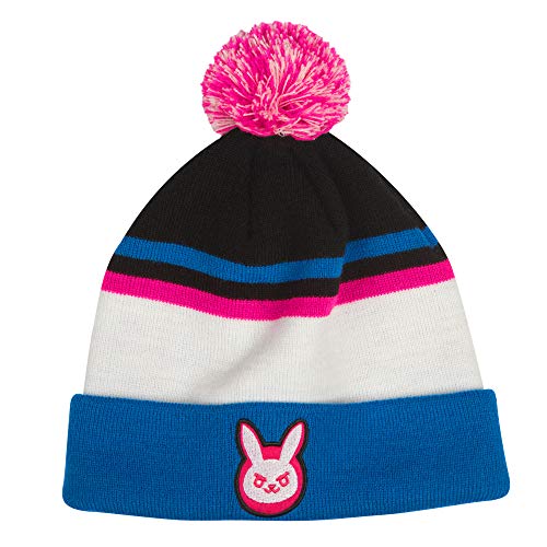 Algopix Similar Product 9 - JINX Overwatch DVa Pom Knit Beanie