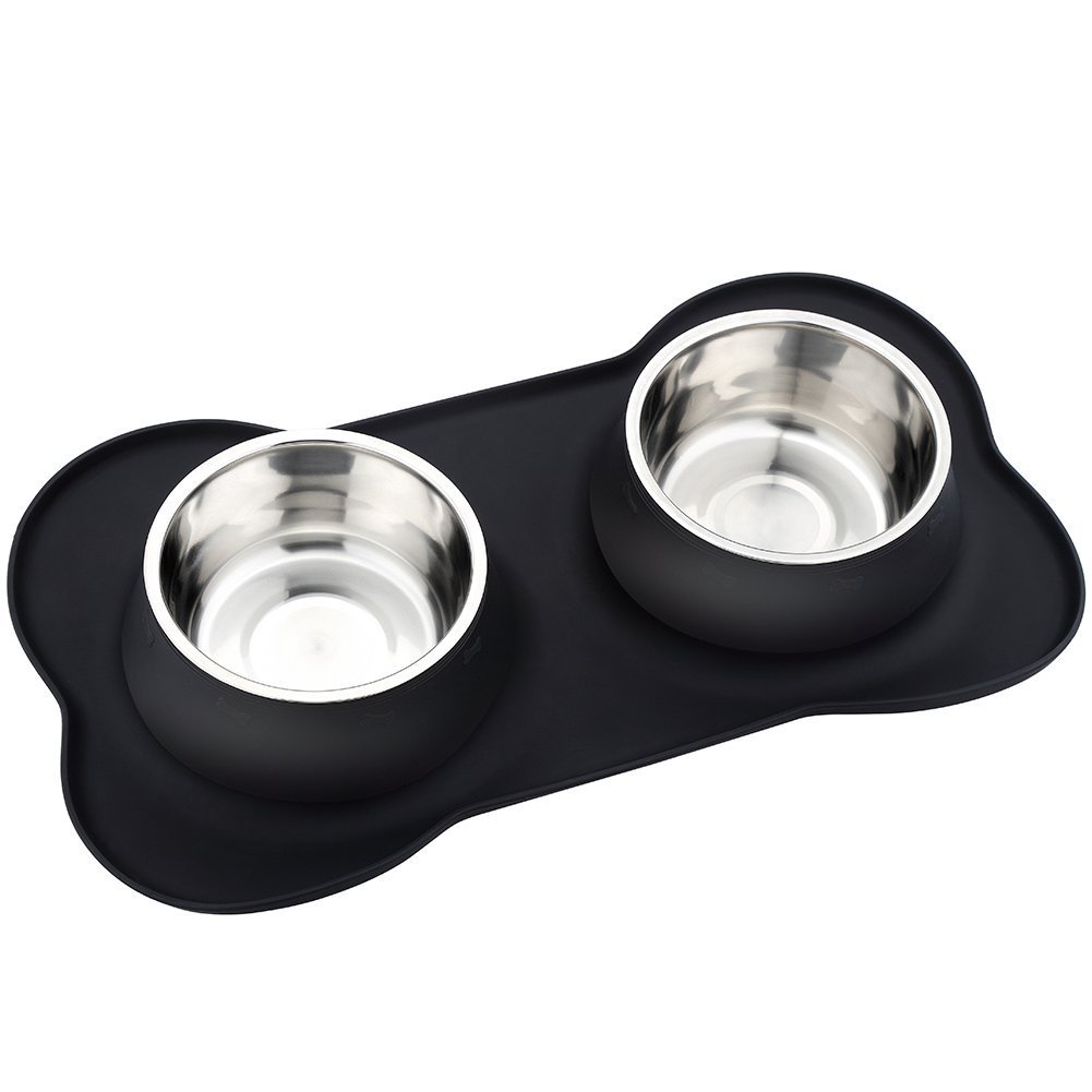 Algopix Similar Product 7 - Pet Deluxe Dog Bowls Stainless Steel