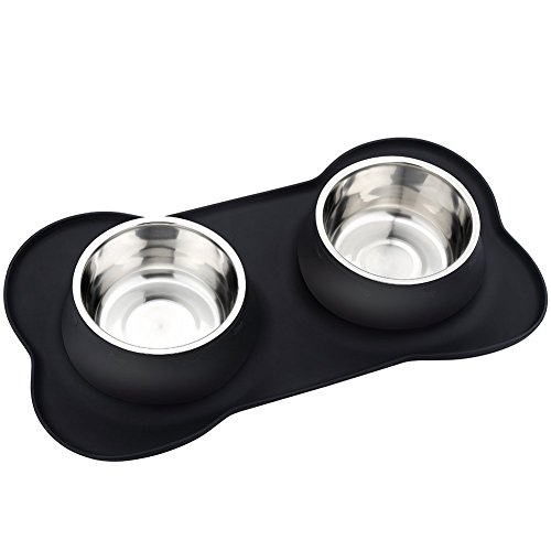 Algopix Similar Product 3 - Pet Deluxe Dog Bowls Stainless Steel
