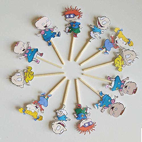 Algopix Similar Product 14 - Rugrats cupcake toppers