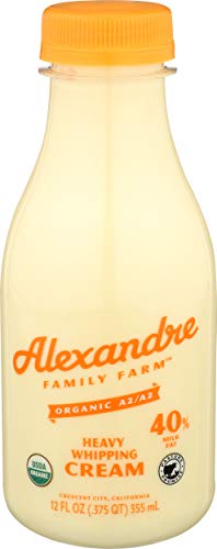 Algopix Similar Product 18 - Organic A2 Whipping Cream, 12 Fl Oz