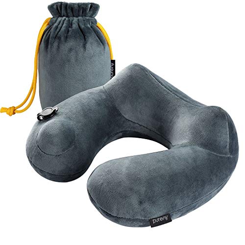 Algopix Similar Product 13 - Purefly Inflatable Travel Pillow Soft
