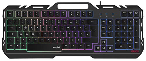 Algopix Similar Product 12 - Speedlink ORIOS Metal Gaming Keyboard 