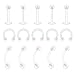 Algopix Similar Product 8 - DBella 16G Clear Tragus Nose Retainer