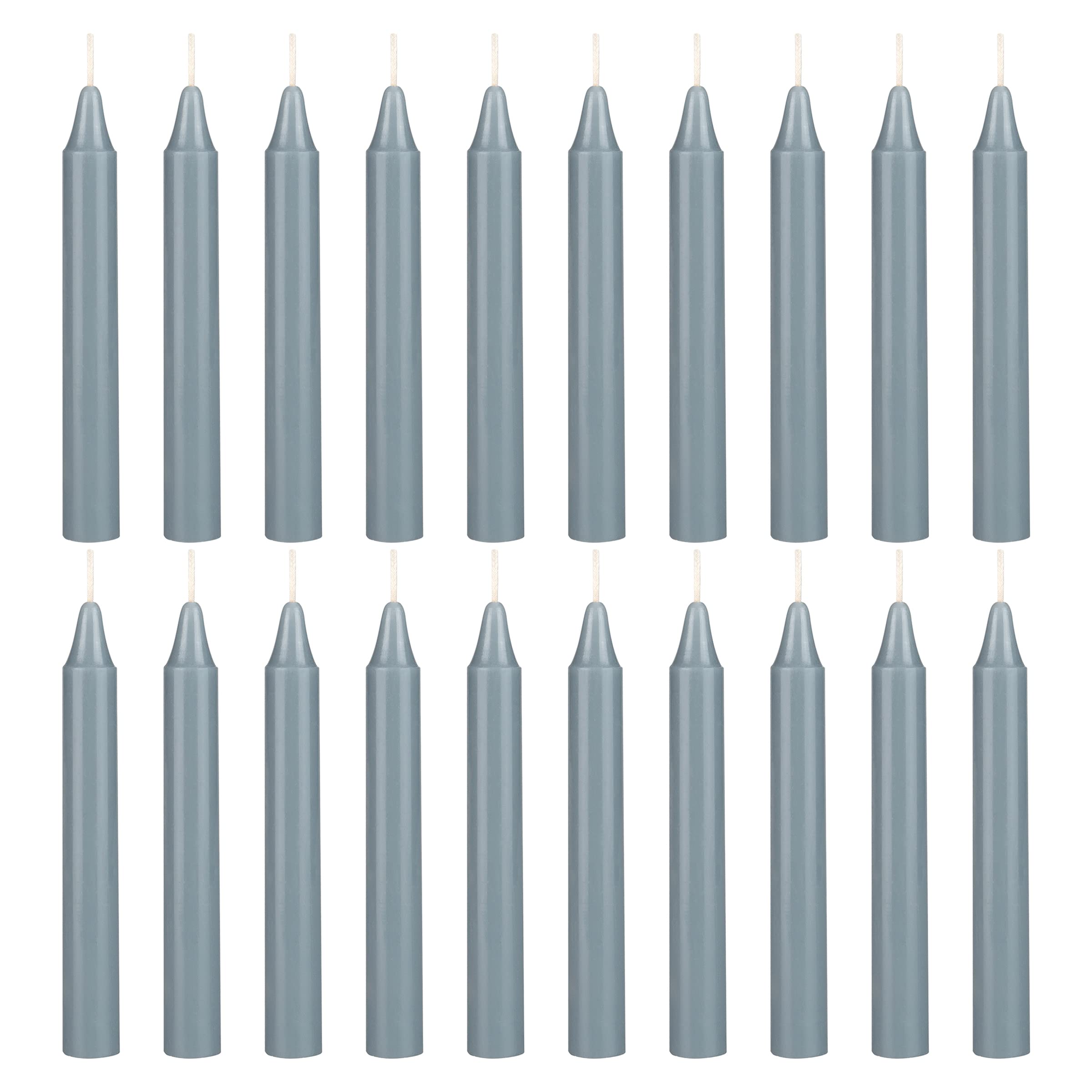 Algopix Similar Product 12 - Mega Candles 20 pcs Unscented Gray