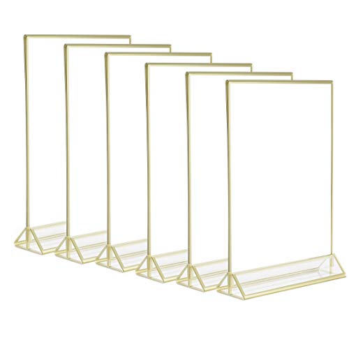 Algopix Similar Product 11 - 6Pack 5x7 Acrylic Menu HoldersClear