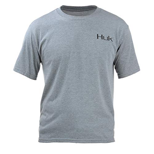 Algopix Similar Product 11 - Huk Youth  Merica Tee True Grey