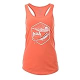 Algopix Similar Product 2 - Huk Womens Sunrise Racer Tank Coral