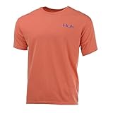 Algopix Similar Product 4 - Huk Mens Blue Crab Patch Tee Coral