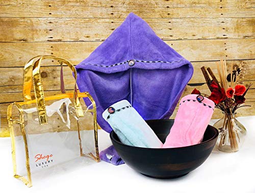Algopix Similar Product 5 - 3Hair Towel Wrap Highly Absorbent