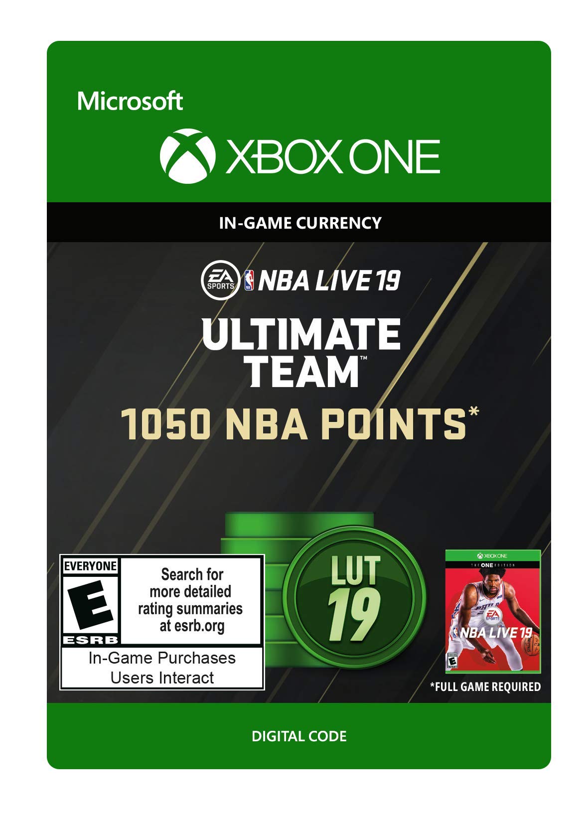 Algopix Similar Product 19 - NBA LIVE 19 NBA UT 1050 Points Pack 